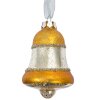 Clayre & Eef 6GL4710Y Kersthanger goud zilver Ø 5x9 cm glas landelijke stijl