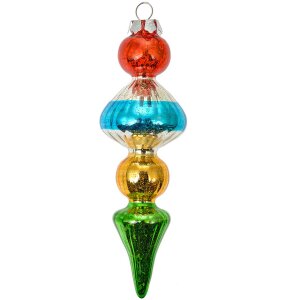 Clayre & Eef 6GL4713 Kersthanger glas Ø 5x16...