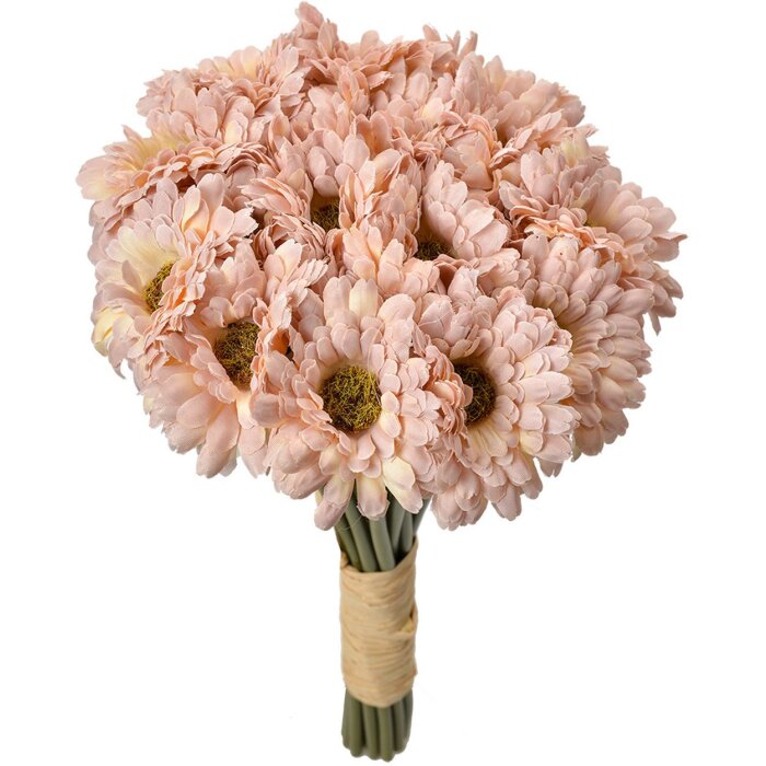 Clayre & Eef 6PL0394P Kunstbloemenboeket 18 stuks Roze 15x15x30 cm