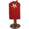 Clayre & Eef 6Y5633 Brievenbus Roodbruin 27x22x51 cm Kerst in landelijke stijl