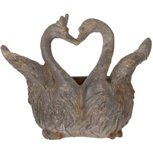 Clayre & Eef 5MG0058 Decoratie Bloempot Grijsbruin 49x27x37 cm