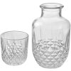 Clayre & Eef 6GL4720 Karaf met glas Classic 550 ml 150 ml Transparant