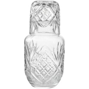 Clayre & Eef 6GL4721 Karaf met Glas 9x19cm 150/550ml Transparant