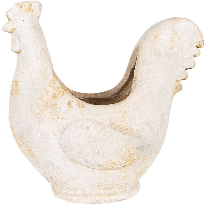 Clayre & Eef 6MG0115 Decoratie Bloempot Beige Bruin 36x18x35 cm