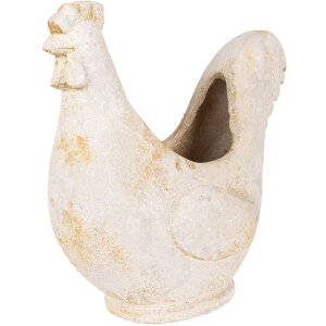 Clayre & Eef 6MG0115 Decoratie Bloempot Beige Bruin 36x18x35 cm