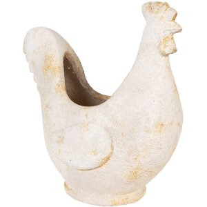 Clayre & Eef 6MG0115 Decoratie Bloempot Beige Bruin 36x18x35 cm