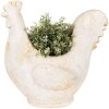 Clayre & Eef 6MG0115 Decoratie Bloempot Beige Bruin 36x18x35 cm