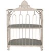 Clayre & Eef 6Y5719 IJzeren Wandrek Groen-Beige 38x23x55 cm Vintage Stijl