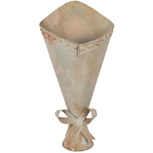 Clayre & Eef bloempot ijzer groene tinten vintage look 50 cm