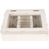 Clayre & Eef 6H2398 Theeblik Antiek Wit 18x16x9 cm