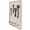Clayre & Eef 6H2399 Sleutelbord Beige Bruin 22x5x25 cm Hout Ijzer