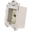 Clayre & Eef 6KL0832 Tafelklok Vintage Grijs-Beige 10x6x14 cm 1xAA Glas Hout