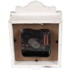 Clayre & Eef 6KL0832 Tafelklok Vintage Grijs-Beige 10x6x14 cm 1xAA Glas Hout