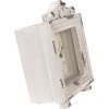Clayre & Eef 6KL0832 Tafelklok Vintage Grijs-Beige 10x6x14 cm 1xAA Glas Hout