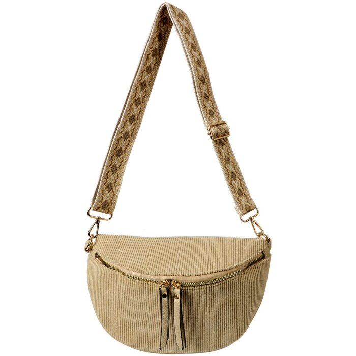 Juleeze JZBG0305BE Beige 25x16x7 cm Verstelbare schouderriem