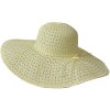 Juleeze JZHA0119 Hoed Beige 57 cm Stro vlecht elegant ademend zomers