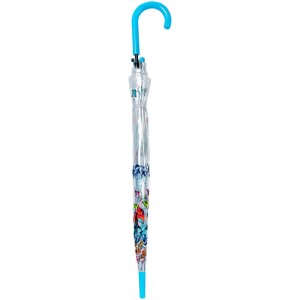 Juleeze JZUM0093 Paraplu Transparant vlindermotief Ø 90x82 cm Blauw