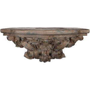 Clayre & Eef 5MG0060 Wandconsole Antiekbruin Groen...