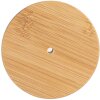 Clayre & Eef 6GL4719L Voorraadpot met deksel bamboe Ø 8x18 cm glas hout