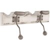 Clayre & Eef 6H2400 Kapstok Wandkapstok 2 haken Antieke stijl Wit 23x6x10 cm
