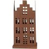 Clayre & Eef 6Y5791 Decoratie Huis Set van 2 Metalen Bruin Vintage Landelijke Stijl