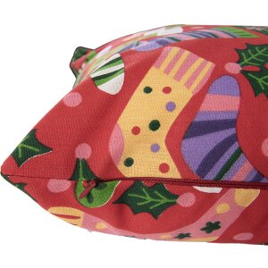 Clayre & Eef KT021.428 Kussenhoes 44x44 cm Rood...