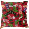 Clayre & Eef KT021.428 Kussenhoes 44x44 cm Rood Kerstdesign