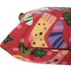 Clayre & Eef KT021.428 Kussenhoes 44x44 cm Rood Kerstdesign