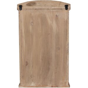 Clayre & Eef 50812 Muurkast Bruin 32x15x54 cm Vintage Glasdeur