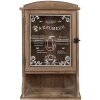 Clayre & Eef 50812 Muurkast Bruin 32x15x54 cm Vintage Glasdeur