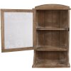 Clayre & Eef 50812 Muurkast Bruin 32x15x54 cm Vintage Glasdeur