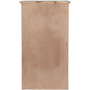 Clayre & Eef 5H0732 Wandkast Wandplank landelijke stijl wit bruin 33x25x61 cm
