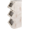 Clayre & Eef 5H0732 Wandkast Wandplank landelijke stijl wit bruin 33x25x61 cm