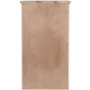 Clayre & Eef 5H0732 Wandkast Wandplank landelijke stijl wit bruin 33x25x61 cm