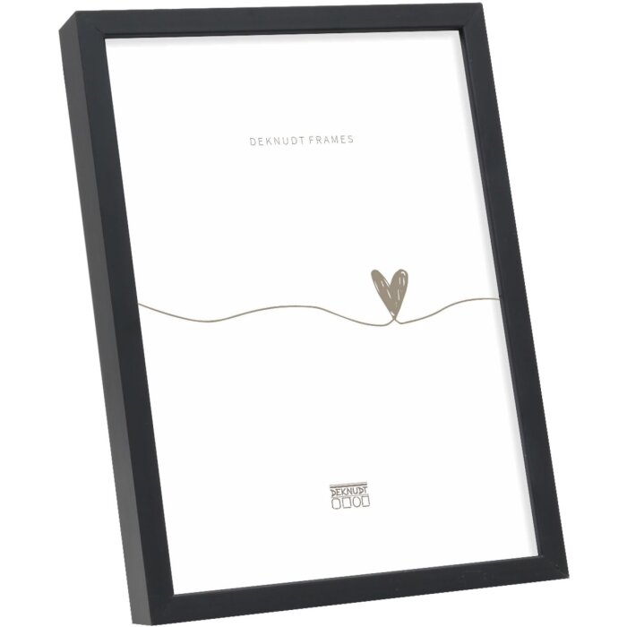 Deknudt S029S2 Simpele fotolijst 18x24 cm mat zwart aluminium