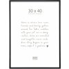 Deknudt S029S2 Simpele fotolijst 30x40 cm mat zwart aluminium