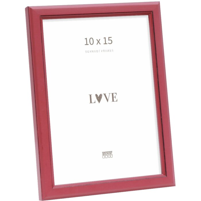 Deknudt S236F4 Fotolijst rood Hout 10x15 cm rustieke stijl