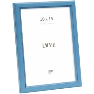 Deknudt S236F6 Fotolijst blauw Hout 10x15 cm rustieke Stijl
