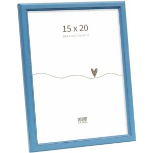 Deknudt S236F6 Fotolijst blauw Hout 15x20 cm rustieke stijl