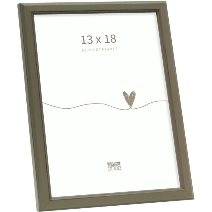 Deknudt S236F8 Fotolijst kaki groen Hout 13x18 cm rustieke stijl