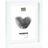 Deknudt S68SG1 Glaslijst met Houten Rand Wit - Zwevend Effect 15x20 cm