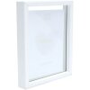 Deknudt S68SG1 Glaslijst met Houten Rand Wit - Zwevend Effect 15x20 cm