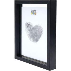 Deknudt Fotolijst met houten rand zwart zwevend effect...