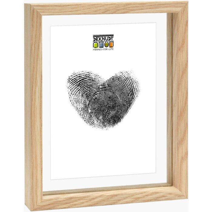 Deknudt S68SG2 Glaslijst met houten rand voor zwevend effect 20x30 cm