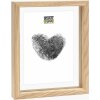 Deknudt S68SG2 Glaslijst met houten rand voor zwevend effect 20x30 cm