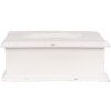 Clayre & Eef 6H2396 Zakdoekdoos Wit Hout 28x16x10 cm Vintage Stijl