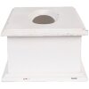 Clayre & Eef 6H2396 Zakdoekdoos Wit Hout 28x16x10 cm Vintage Stijl