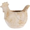 Clayre & Eef 6MG0108 Decoratie Bloempot Beige Bruin 31x20x27 cm Landelijke stijl