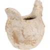 Clayre & Eef 6MG0108 Decoratie Bloempot Beige Bruin 31x20x27 cm Landelijke stijl