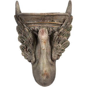 Clayre & Eef 6MG0112 Decoratie Bloempot Bruin Groen 30x15x43 cm Barokstijl